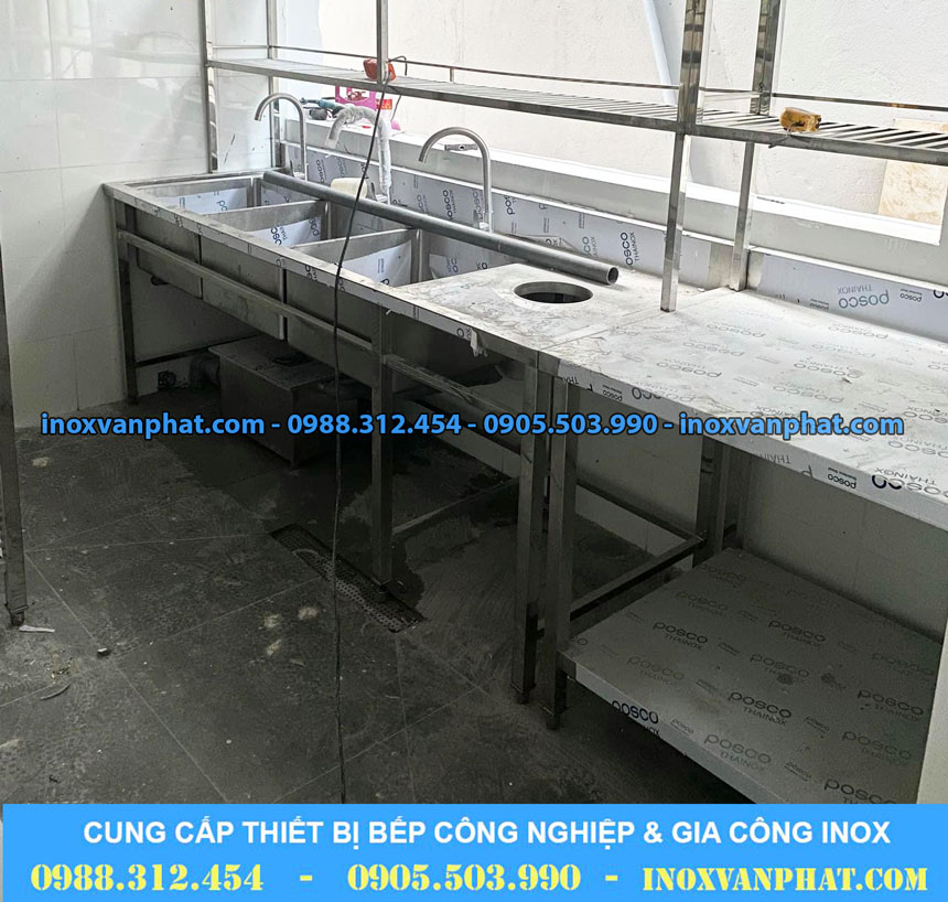 Chậu rửa inox công nghiệp