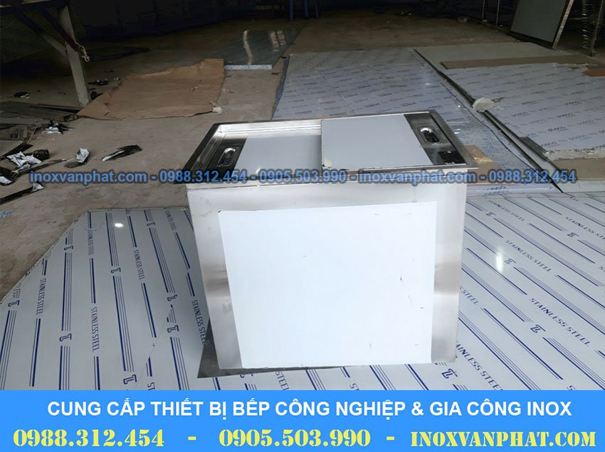 Thùng chứa đá inox 