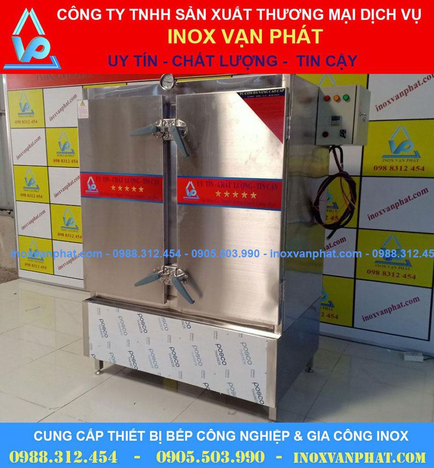 Tủ hấp cơm inox công nghiệp