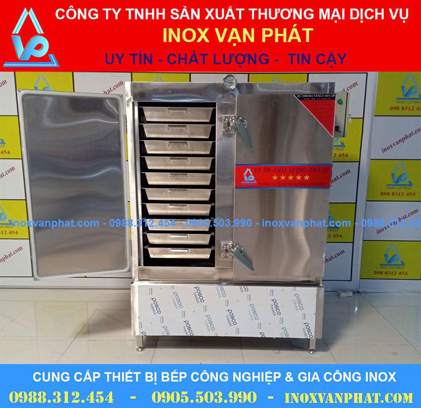 Tủ hấp cơm inox công nghiệp